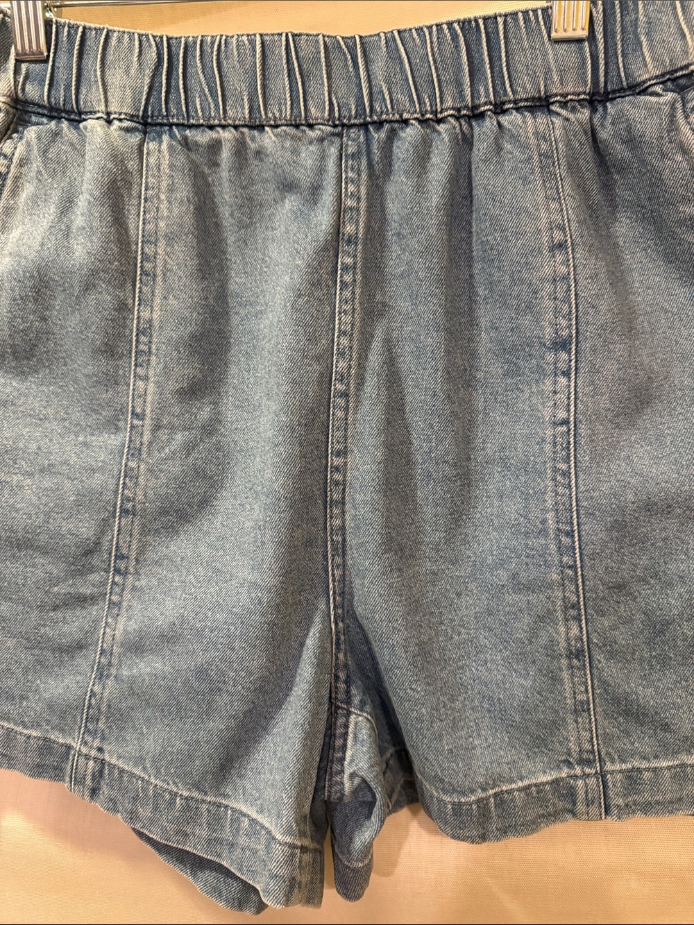 Madewell Light Blue Paperbag Denim Shorts Size S - Picture 5 of 5